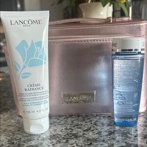 Lancome Crème Radiance and Bi-Facil Set - White and Blue